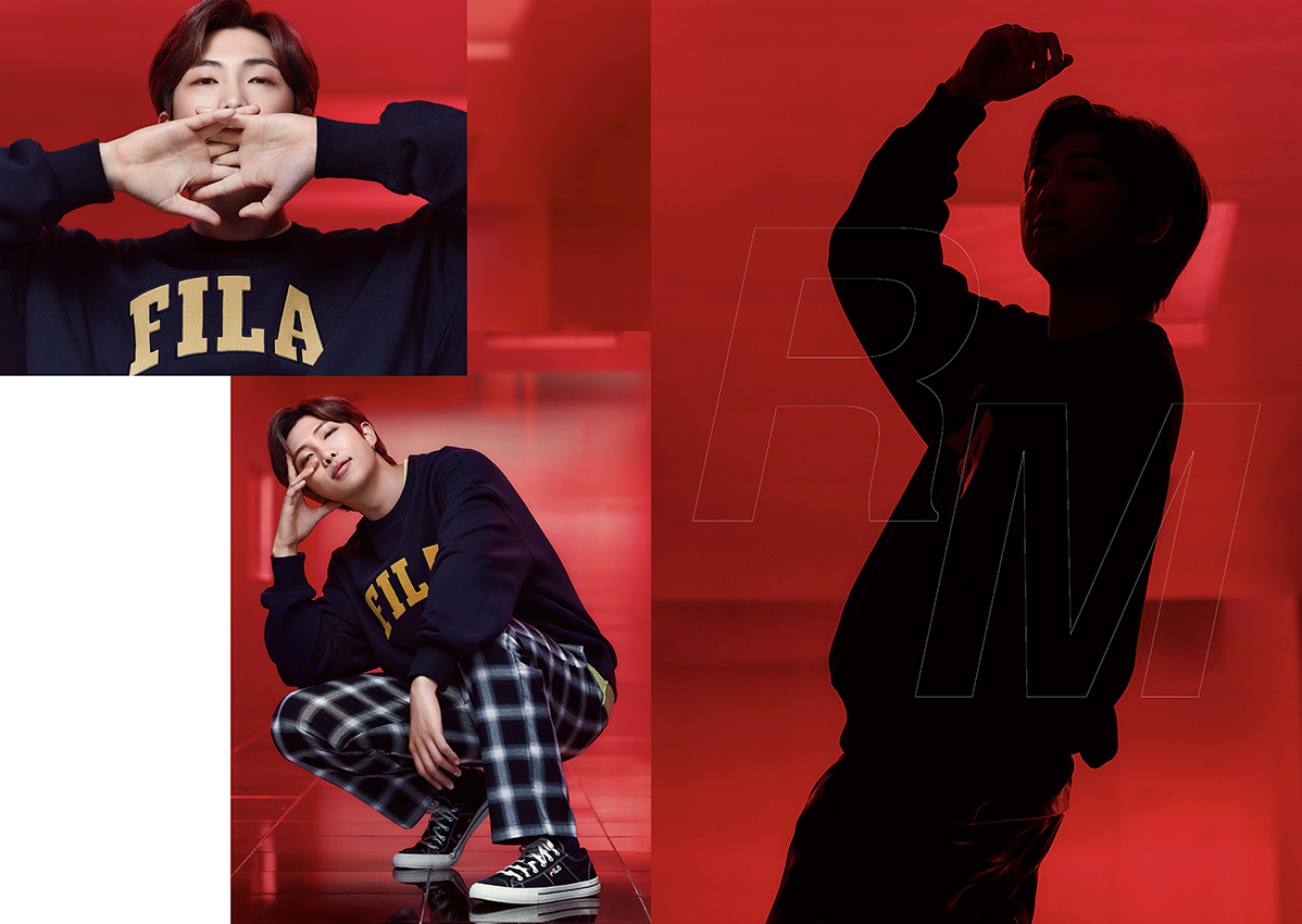 2020 FW FILA x BTS korea fall BOLD